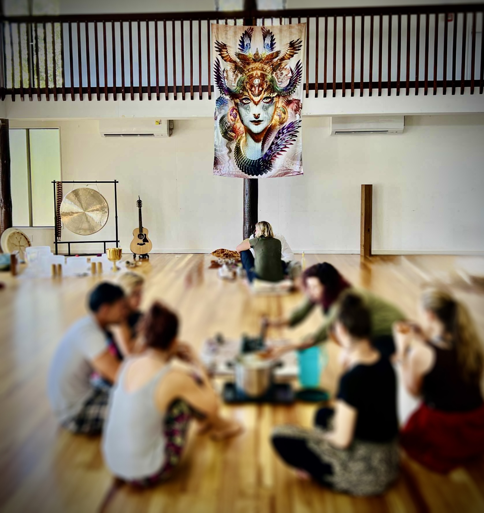 Kambô ceremony group setting